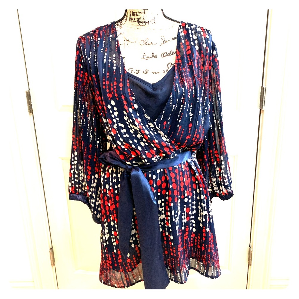 Faux-Wrap Blouse